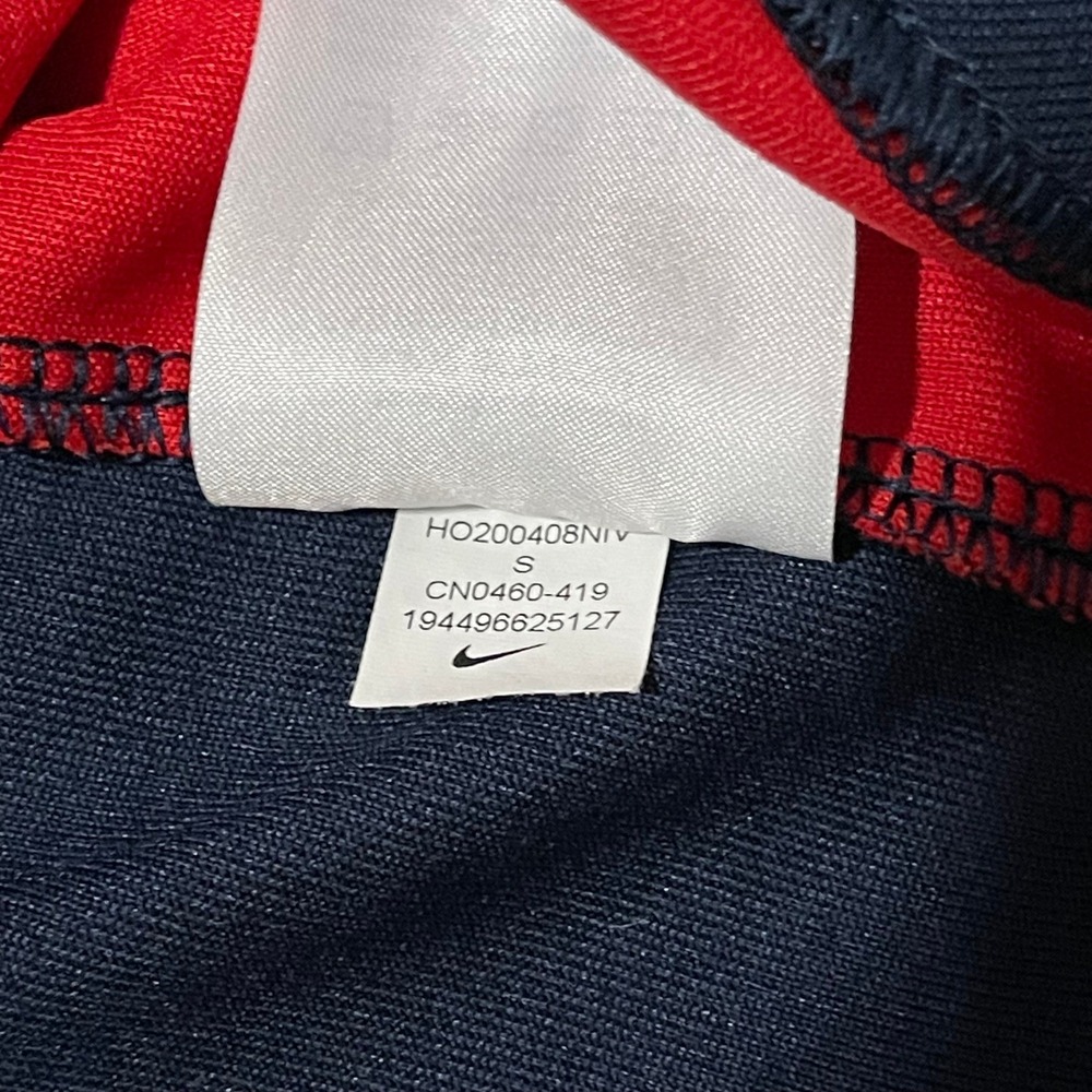 Gonzaga University Bulldogs Hoodie Mens Small Navy Blue Red Nike Basketball - Picture 8 of 12
